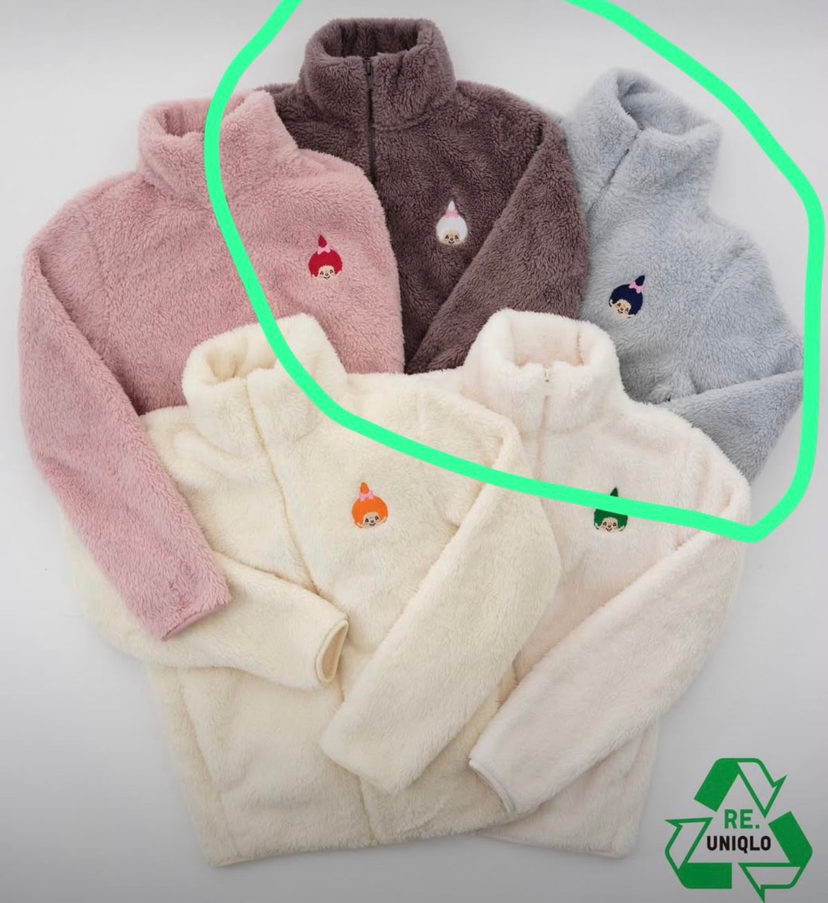 Chamarra polar Uniqlo monchhichi