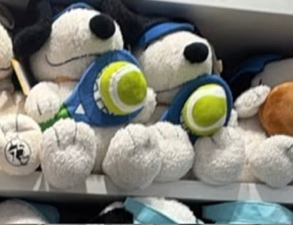 Snoopy con raqueta peluche