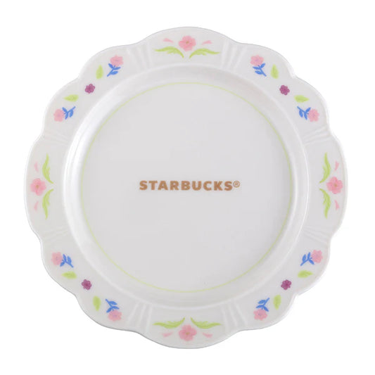 Plato de ceramica para postre Starbucks Taiwan 2026 Mother's Day Series 15CM