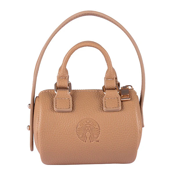 Minibolsa de piel café Starbucks Taiwan 2026 Mother's Day Series