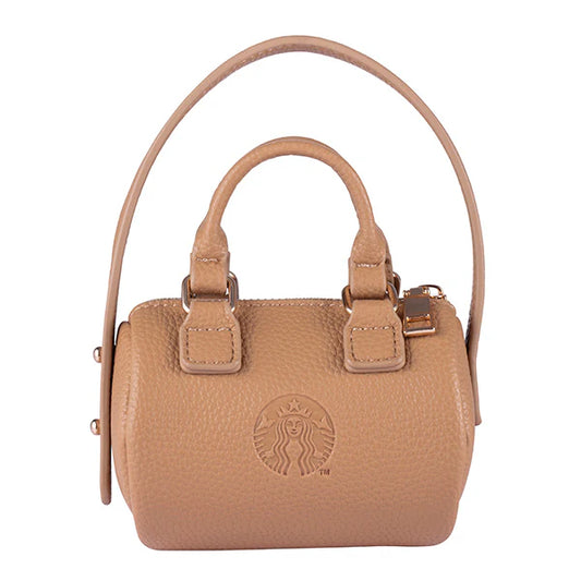 Minibolsa de piel café Starbucks Taiwan 2026 Mother's Day Series