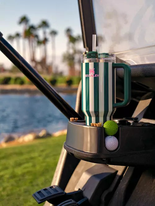 Vaso Stanley 40 oz. Emerald Cabana Gloss Quencher H2.0 FlowState Tumbler - Oasis Collection