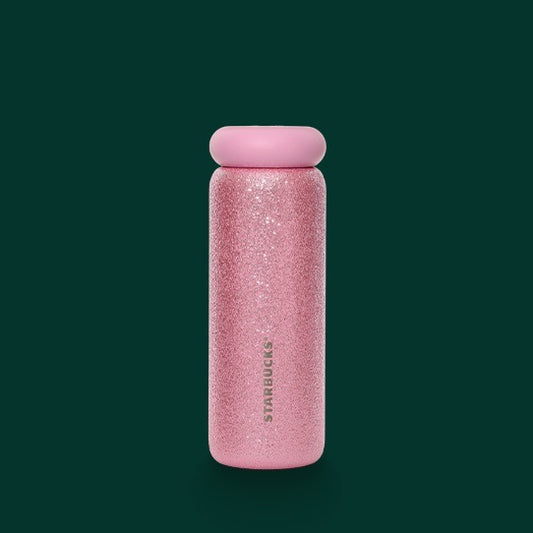 Termo de Acero Inoxidable con Glitter 16oz Pink Khava Sweet Cherries