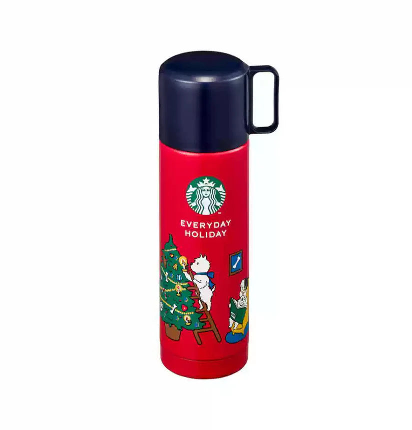 Termo de acero inoxidable rojo Starbucks Korea 2024 Christmas Season1 500ml