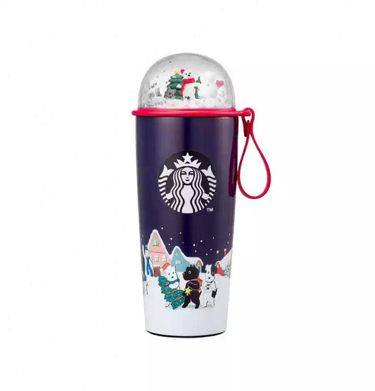 Domo de Acero Inoxidable Starbucks Korea 2024 Christmas Season1 473ml