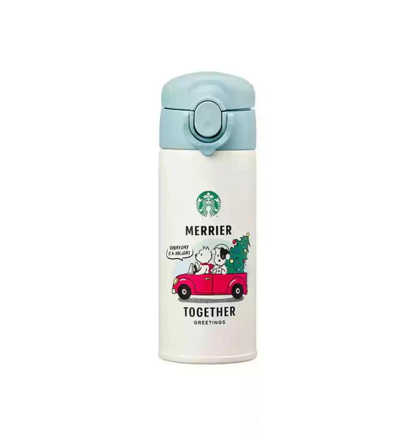 Termo de acero inoxidable Starbucks Korea 2024 Christmas Season1 JOK 350ml