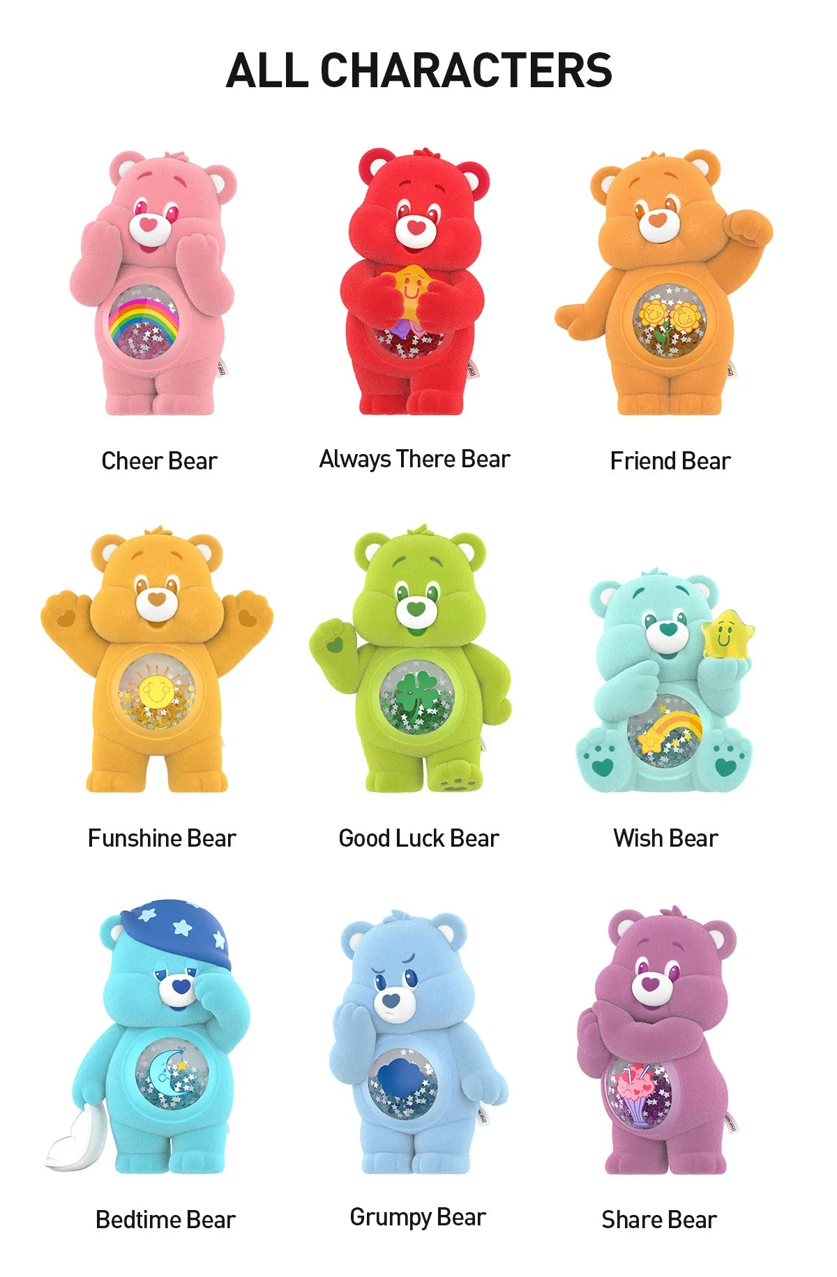 Pop Mart Care Bears Colorful Hugs Series Figures Blind Box