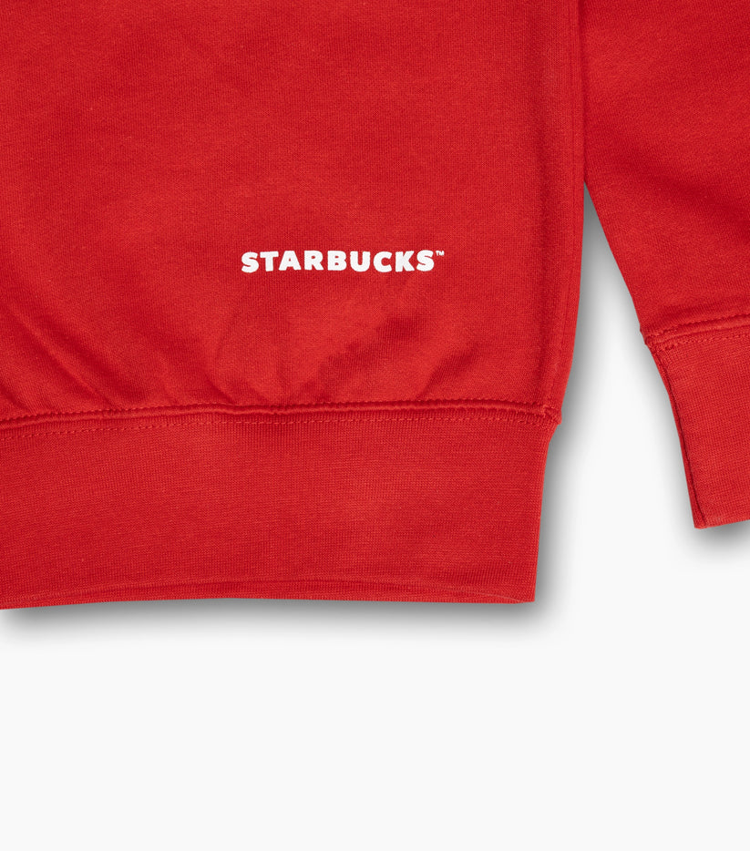 Starbucks™ Women's Crimson Crewneck Sweatshirt Starbucks Apparel US