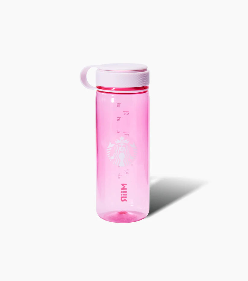 Botella de agua de plástico rosa Miir Starbucks Pink Vibes Collection