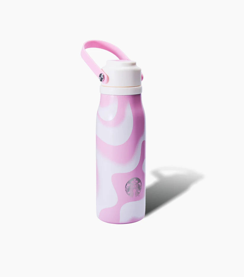 Botella de acero inoxidable Starbucks Pink Vibes Collection 16oz