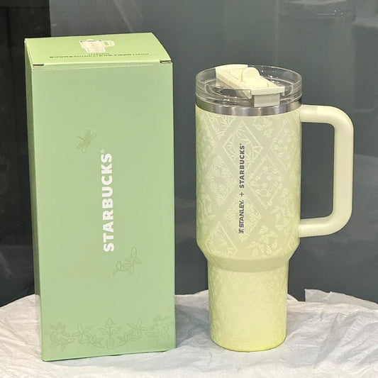 Starbucks China 2026 Spring Blessings Series Stanley Stainless Steel tour flip Cup 1187ml 40oz