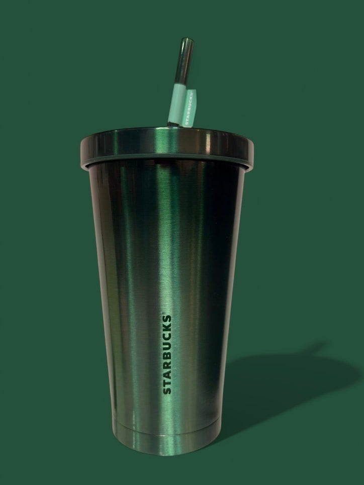 Vaso grande Tailandia verde degradado acero inoxidable