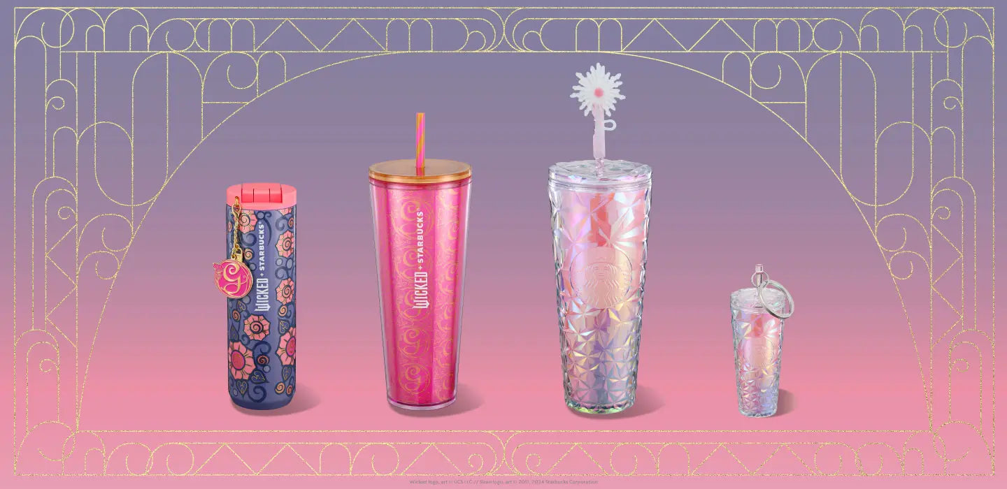 Glinda Prism Cold Cup con Straw Topper de Varita  (24 oz.) Wicked