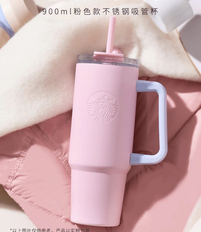 Vaso de Acero Inoxidable Rosa Starbucks China 2025  900ml 30oz