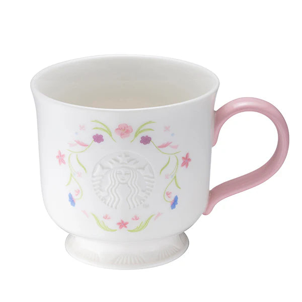 Taza de ceramica rosa con asa Starbucks Taiwan 2026 Mother's Day Series  355ml