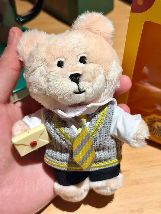 Bearista de Peluche Llavero Starbucks China 2025 Harry Potter Collaboration Series Hufflepuff House bear Bearista keychain with original box