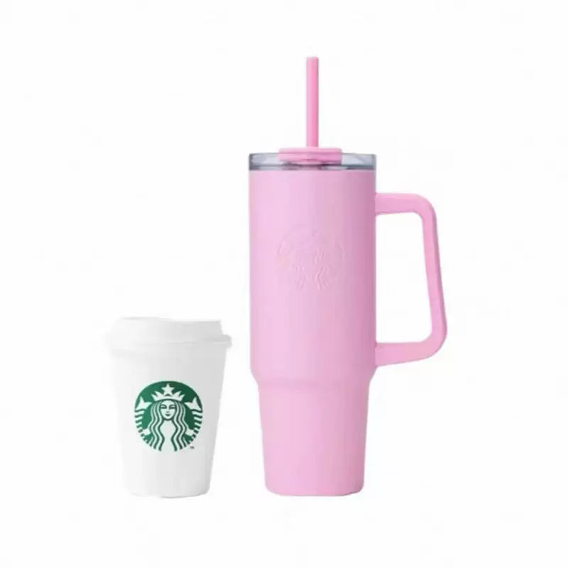 Termo Rosa de Acero Inoxidable Starbucks China 2025 Summer Frappuccino Party online  900ml 31.68oz