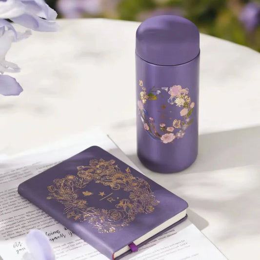 Termo de acero inoxidable con cuaderno Starbucks China 2026 Reserve Spring Bloom Series 395ml