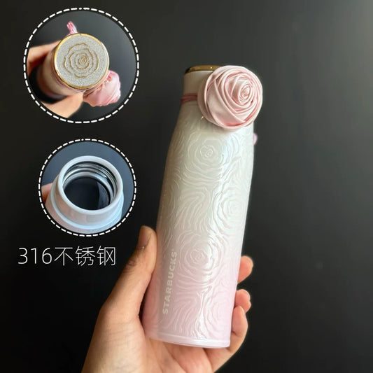 Termo de Acero Inoxidable Starbucks China 2026 Rose Garden series  400ml 14.08oz