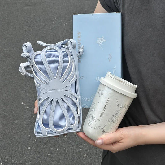 Termo de Acero Inoxidable con bolsa Starbucks China 2026 Undersea Wonder Series Stainless Steel Tumbler with Pouch 385ml 13.55oz