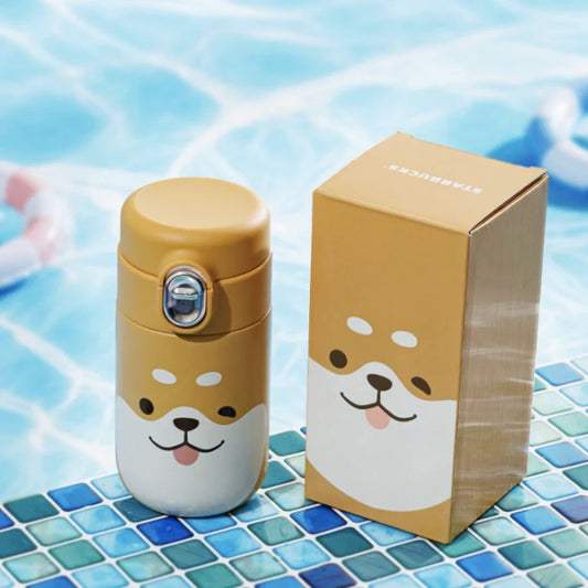 Termo de Acero Inoxidable Starbucks Hong Kong Macau 2025 Summer Shiba Inu Series Stainless Steel Cup 200ml 7.04oz