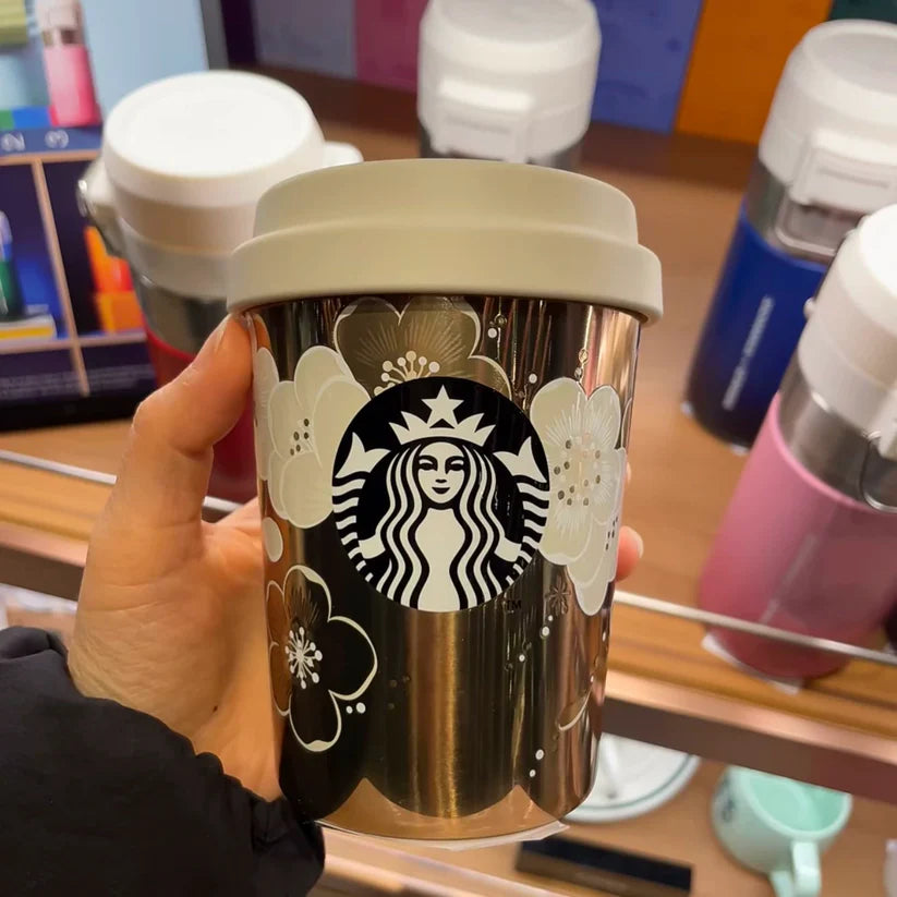 Starbucks Korea Spring 2026 Pear Blossom Series Stainless Steel Thermos Cup 237ml