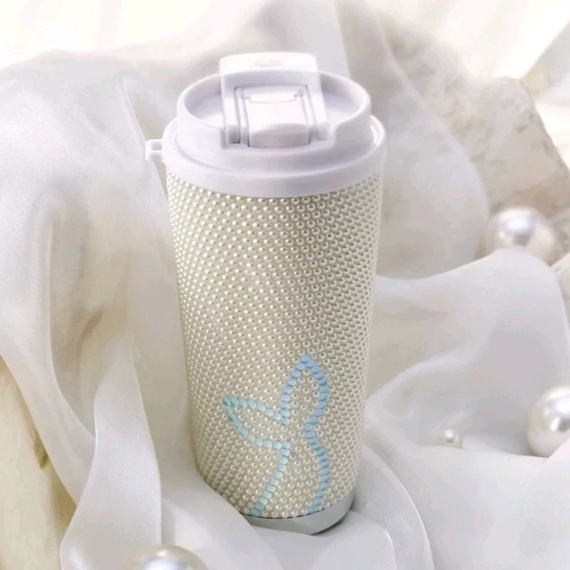 Vaso Elma con Perlas y Cristales Starbucks Romantic Ocean Anniversary Series Mermaid