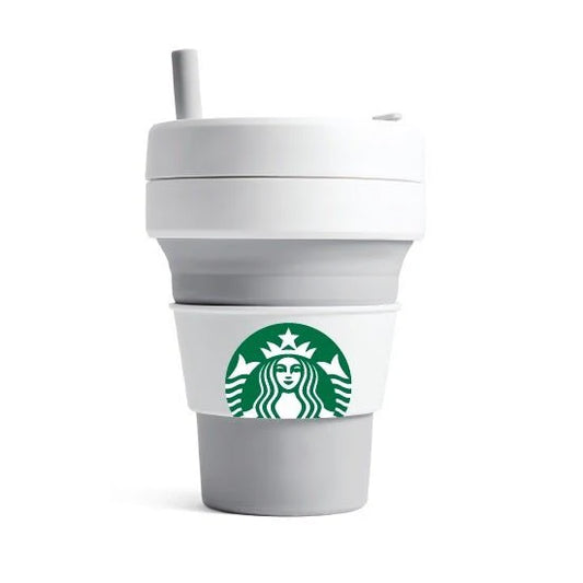 Vaso plegable Stojo + Starbucks Dove de 16 oz Starbucks Hong Kong
