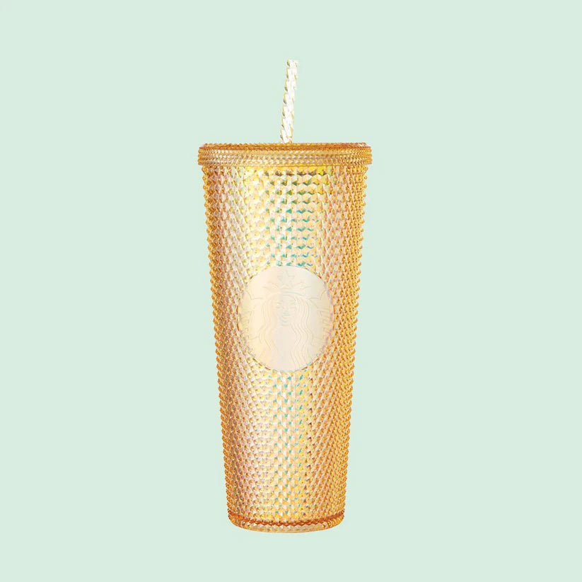 Vaso studded amarillo brillante de 24 oz Starbucks Hong Kong
