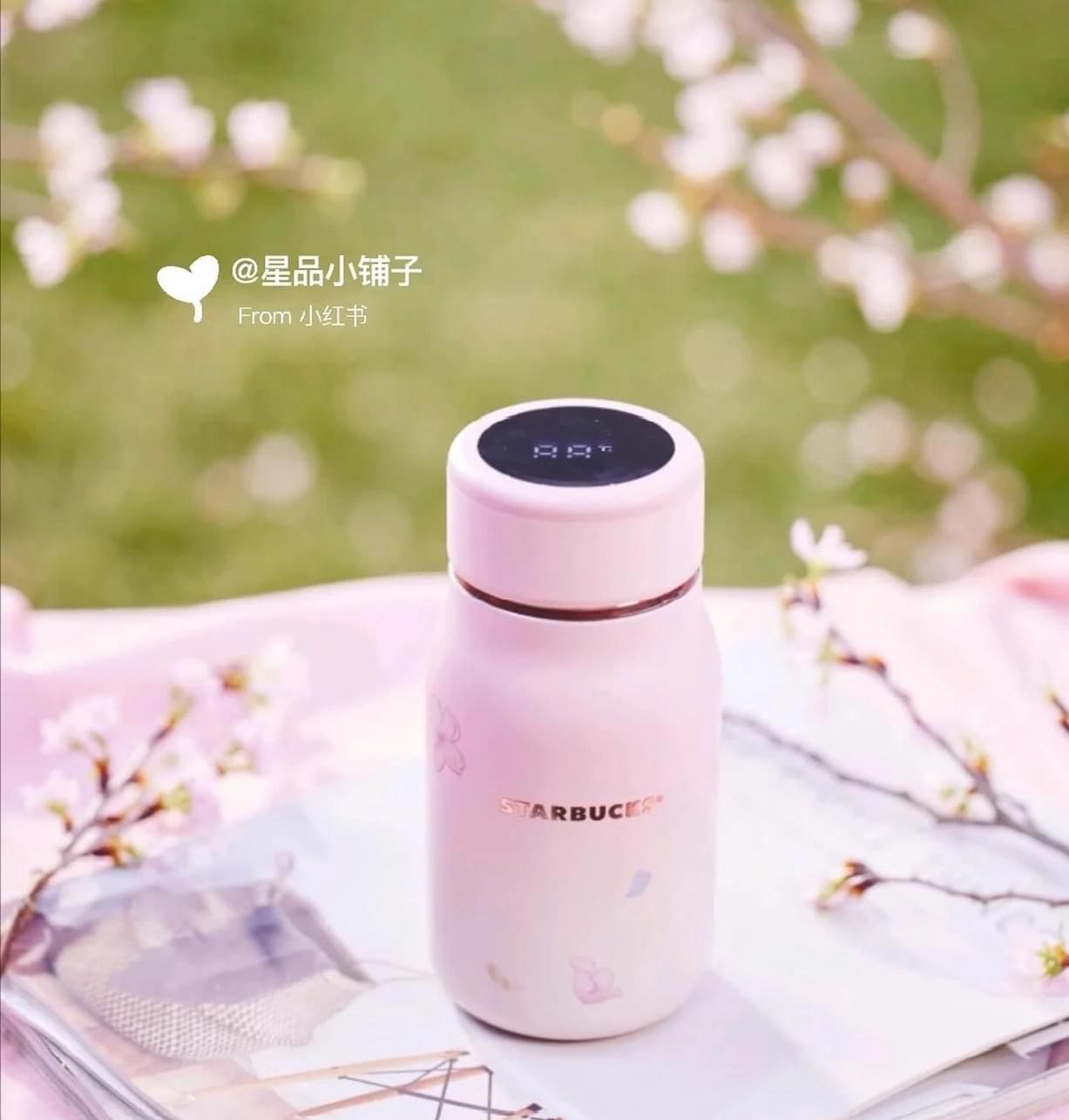 Spring walk series Sakura rosa Acero inoxidable