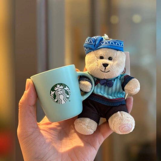 Spring pastoral series taza azul 90ml + Bearista doll