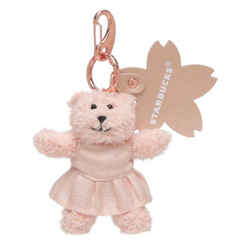 🌸 Llavero Starbucks Sakura Bearista Rosa | Edición Japón Coleccionable