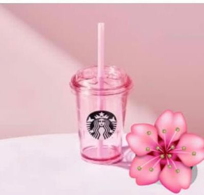 Mini vaso de agua fría Blooming Pink de 300 ml  Starbucks Corea Sakura 2026 Transparente Rosa con Popote – Edición Limitada