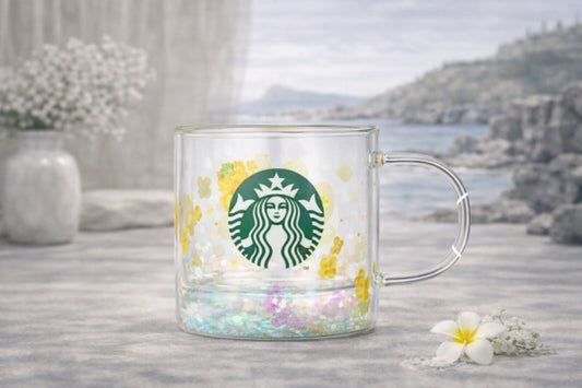 Taza de vidrio de doble pared Jeju de 237 ml. Jeju Starbucks Corea 2026