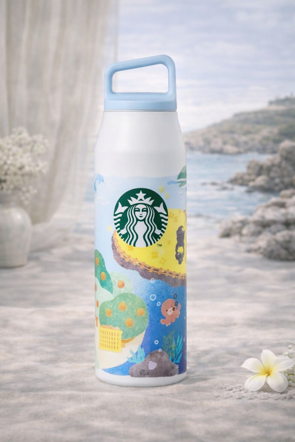 Botella de acero inoxidbale Jeju Miir WideTumbler 932ml Jeju Starbucks Corea 2026