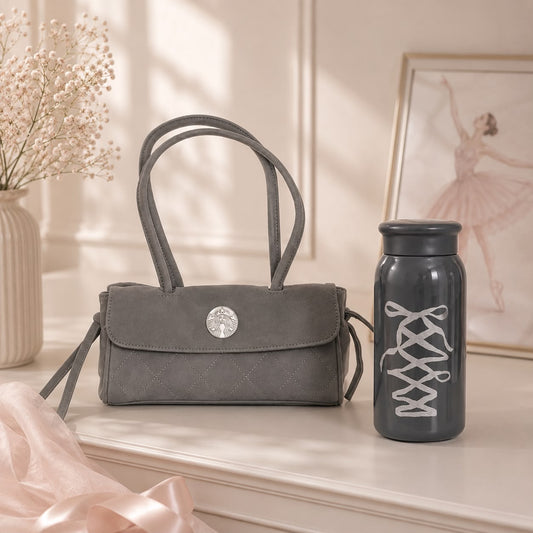 Termo de Acero Inoxidable negro con bolsa pequeña Starbucks China 2026 Ballet Series Black 355ml