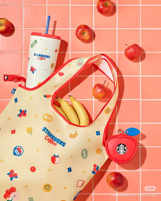 Foldable Bag with Apple Pouch Grocery Market Korea 2025