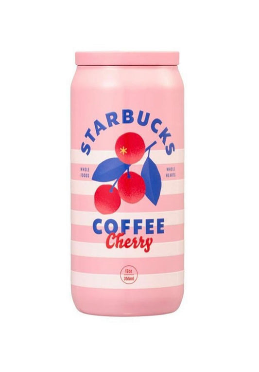 Pink Coffee Cherry Stainless Steel Cup Grocery Market Korea 2025