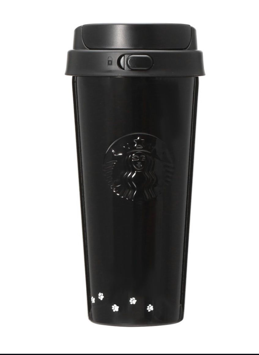 🖤 Starbucks Japan – Black Paw Stainless Tumbler 473 ml | Edición Limitada
