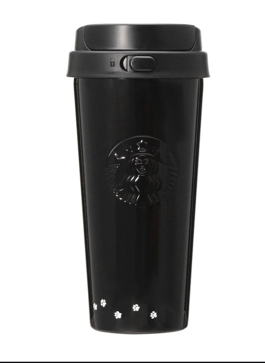 🖤 Starbucks Japan – Black Paw Stainless Tumbler 473 ml | Edición Limitada