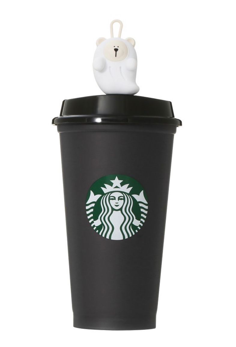 🖤 Starbucks Japan – Ghost Bear Reusable Cup 473 ml | Edición Limitada Halloween