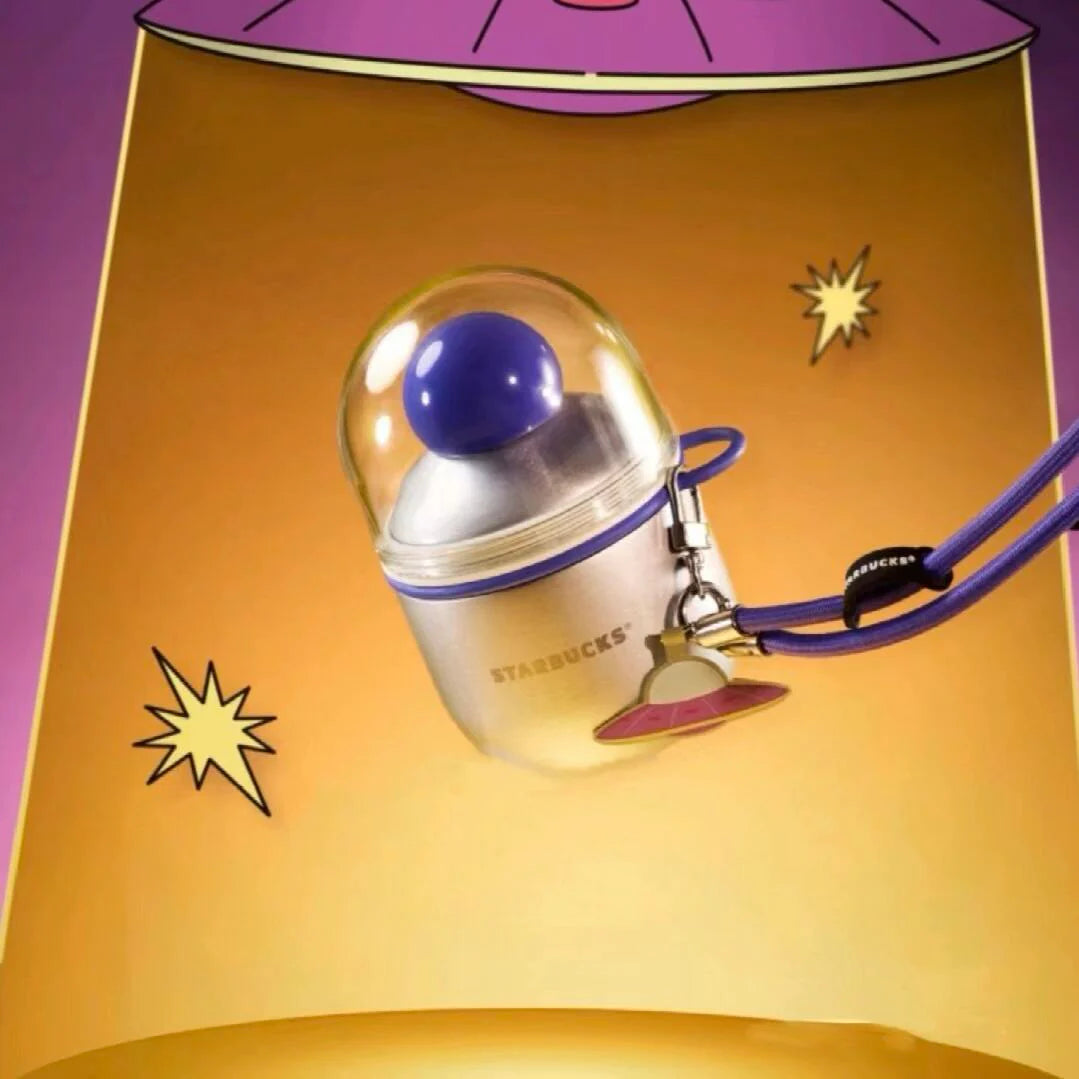Starbucks China 2024 Summer Night Sky Series Vaso acero Inoxidable con glitter