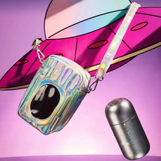 Starbucks China 2024 Summer Night Sky Series bearista vaso acero inoxidable con bolsa 220ml