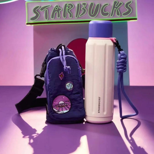 Starbucks China 2024 Summer Night Sky Series Termo de acero inoxidablecon bolsa 590ml with bag