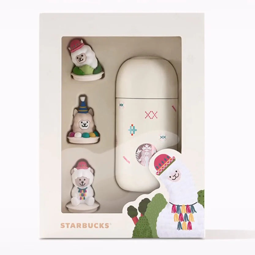 Stainless Steel Vacuum Cup Gift Box 220ml Starbucks China 2024 online Alpaca series