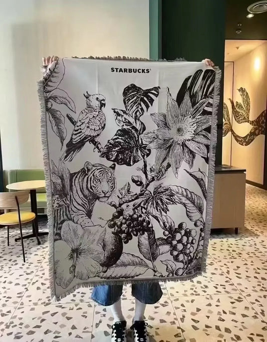 Cobija Starbucks Reserve Tiger y Café  2025 China (89*124cm)