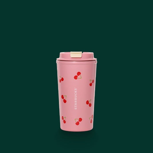 Vaso de Acero Inoxidable 16oz  Pink Sweet Cherries