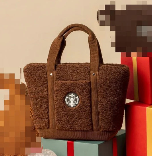 Starbucks Taiwan 2025 Christmas Party Series dark brown Handbag