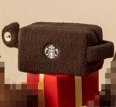 Starbucks Taiwan 2025 Christmas Party Series dark brown bag