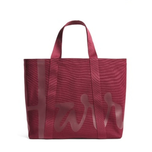 Harrods Large Cotton Logo Tote Bag | Burgundy